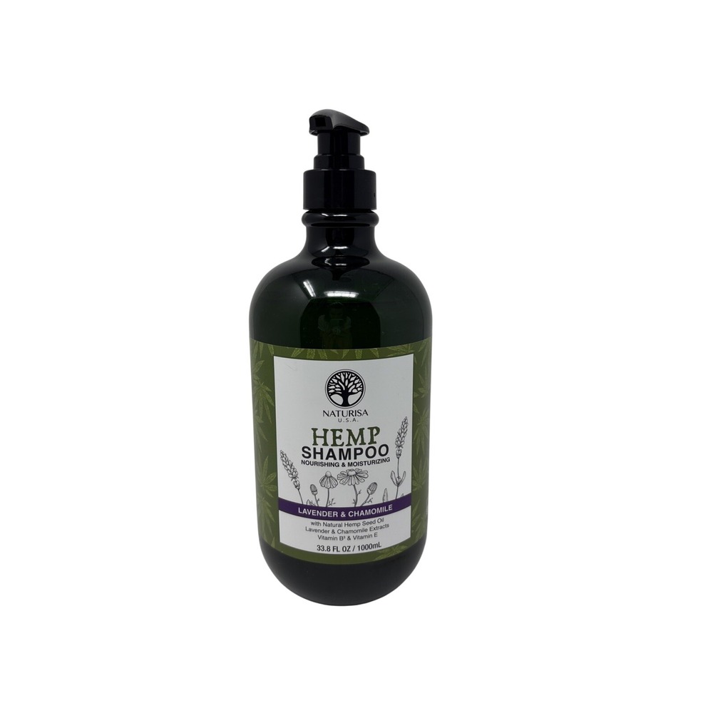 Naturisa Hemp Shampoo Lavender & Chamomile Extracts Hemp Seed Oil 33.8oz/1000mL